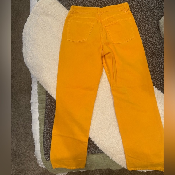 Topshop Orange Dad Jeans - Picture 2 of 4